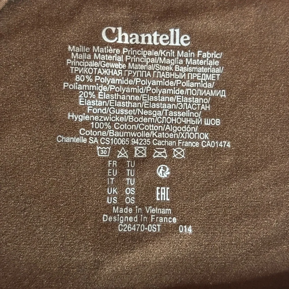 NWT CHANTELLE Softstretch Chocolate Brown Women's high waist briefs ONE SIZE - Picture 5 of 5